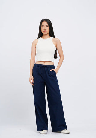 Wide Leg Drawstring Pants