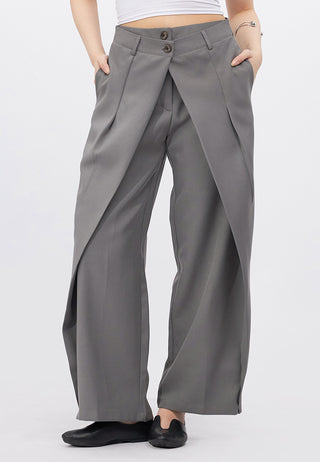 Front Pleated Barrel Pants