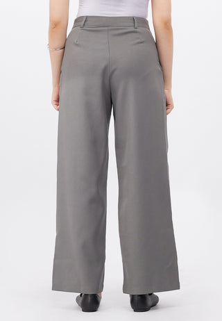 Front Pleated Barrel Pants