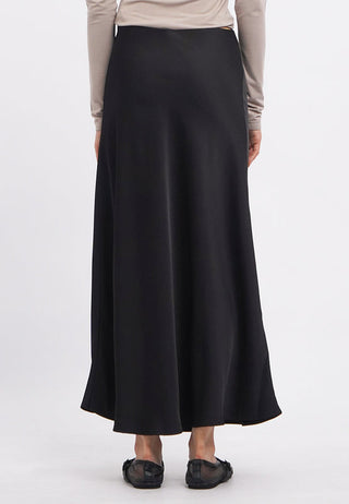 Ankle Length Satin Skirt