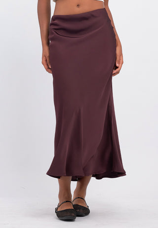 Satin Midi Skirt