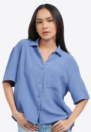 Drop Shoulder Pocket Shirt