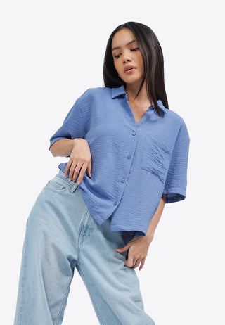 Drop Shoulder Pocket Shirt
