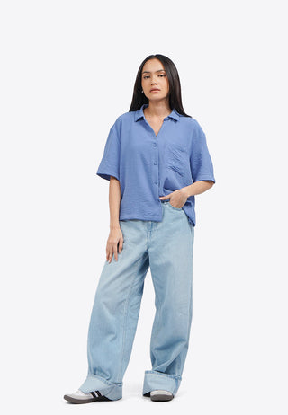 Drop Shoulder Pocket Shirt