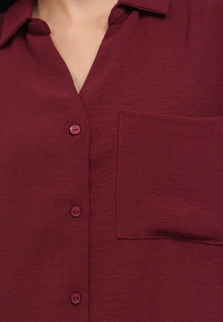 Drop Shoulder Pocket Shirt