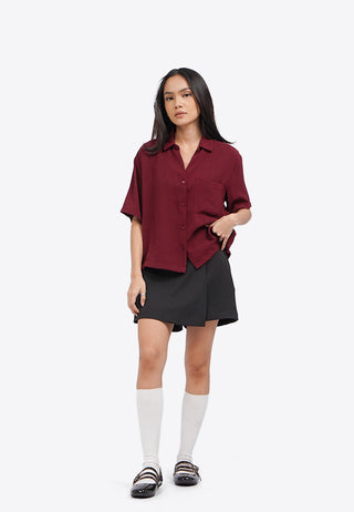 Drop Shoulder Pocket Shirt