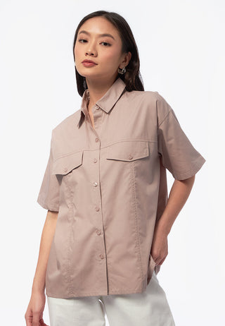 Oversized Flap Pocket Shirt