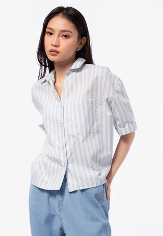 Short Sleeve Drop Shoulder Shirt