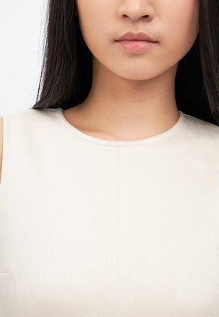Sleeveless Suede Mini Dress