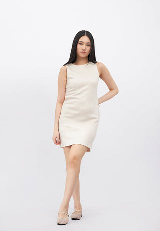 Sleeveless Suede Mini Dress