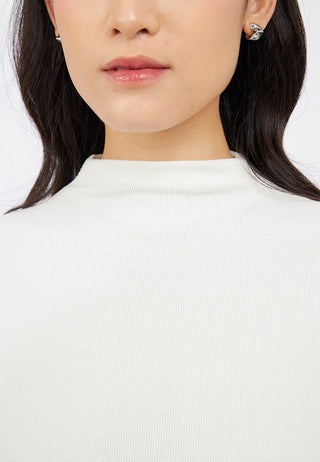High Neck Short Sleeve Mini Dress