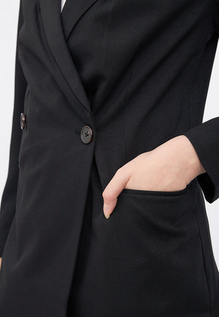 Relaxed Fit Double Breasted Blazer