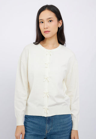 Bow Tie Long Sleeve Cardigan