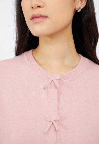 Bow Tie Long Sleeve Cardigan