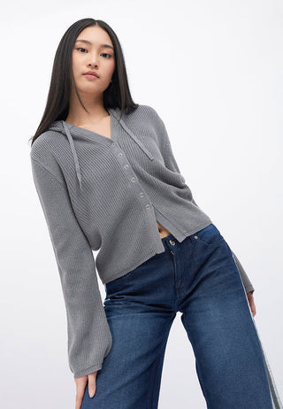Long Sleeve Hoodie Cardigan