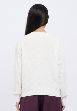 Long Sleeve Jacquard Knit Cardigan