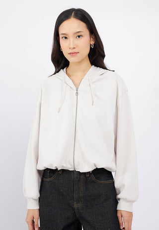 Bubble Hem Long Sleeve Hoodie