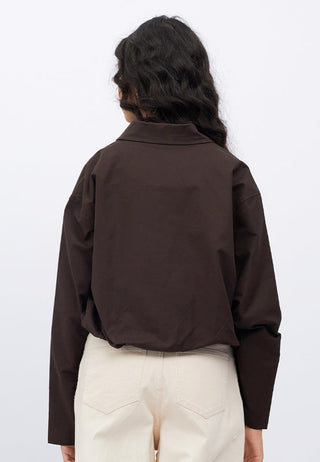 Voluminous Bottom Zip Up Jacket