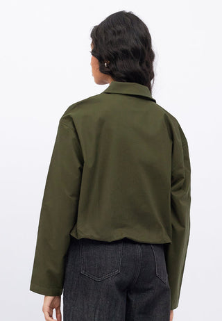 Voluminous Bottom Zip Up Jacket