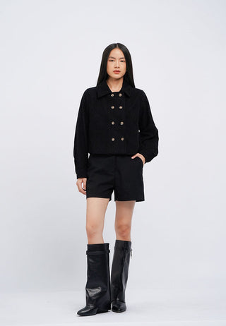 Double Breasted Crop Jacket