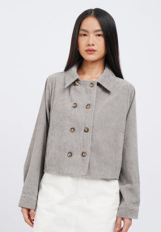 Double Breasted Crop Jacket