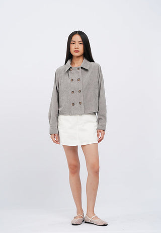 Double Breasted Crop Jacket