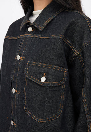 Balloon Sleeve Denim Jacket