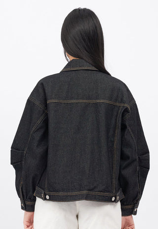 Balloon Sleeve Denim Jacket
