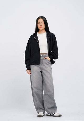 Oversized Zip Up Hoodie Jacket
