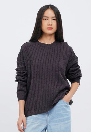Oversized Cable Knit Sweater