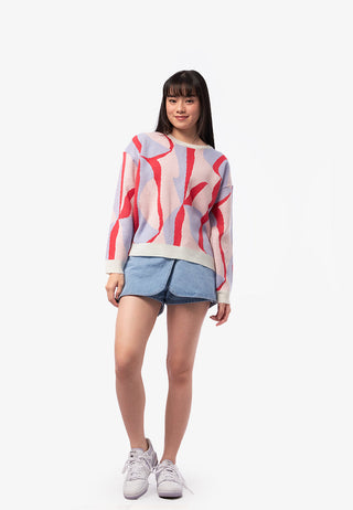 Oversized Printed Sweater