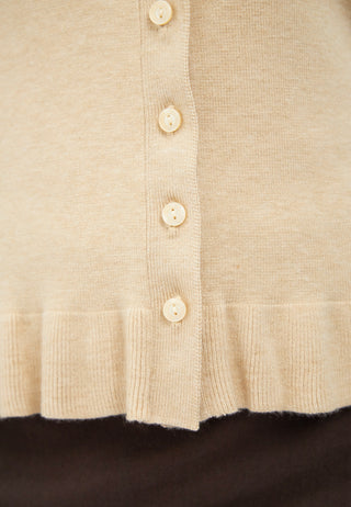 Round Neck Sleeveless Knit Top