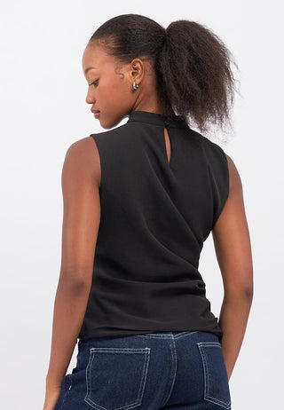 Draped Sleeveless Top
