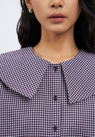 Peterpan Collar Long Sleeve Blouse