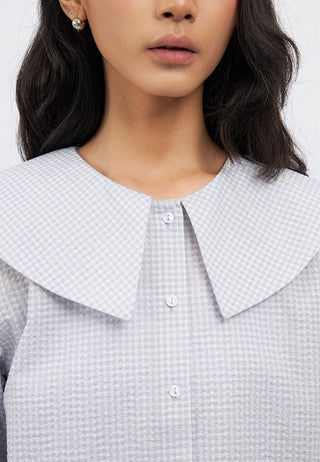 Peterpan Collar Long Sleeve Blouse