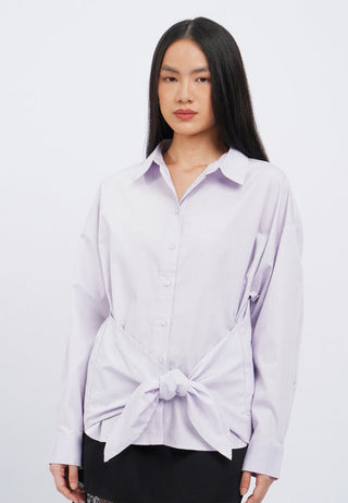 Knot Details Long Sleeve Shirt