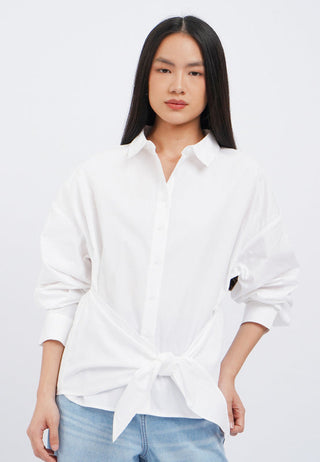 Knot Details Long Sleeve Shirt