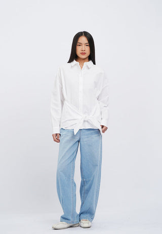 Knot Details Long Sleeve Shirt