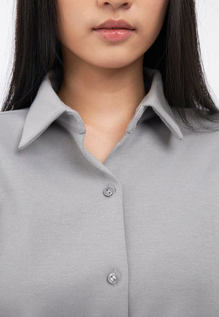Button Up Long Sleeve Knit Shirt