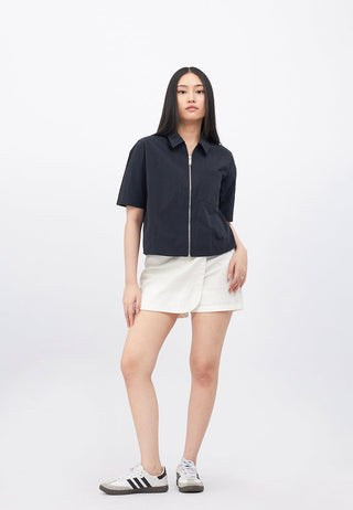 Zip Up Short Sleeve Shirt
