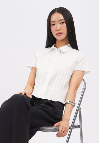Short Sleeve Peplum Blouse