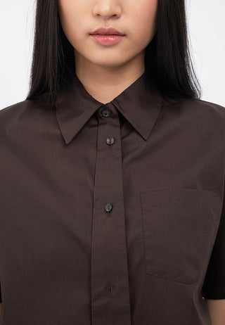 Oversized Tie Detail Short Sleeve Shirt