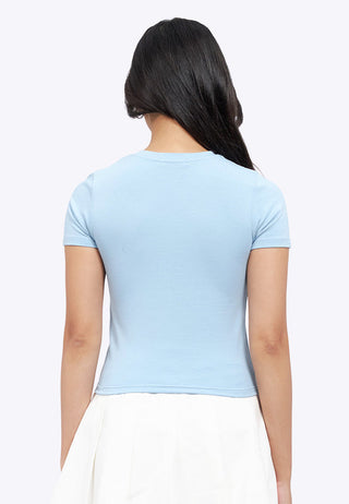 Short Sleeve Basic Fitted T-Shirt