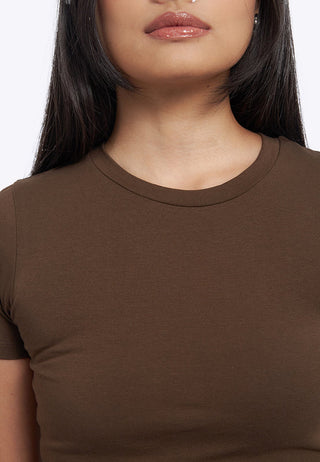 Short Sleeve Basic Fitted T-Shirt