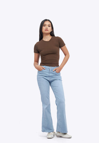 Short Sleeve Basic Fitted T-Shirt