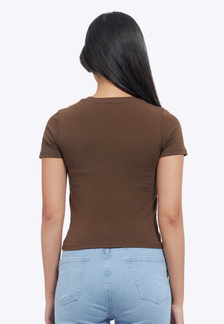 Short Sleeve Basic Fitted T-Shirt