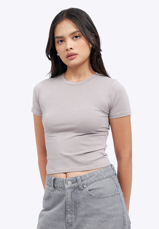 Short Sleeve Basic Fitted T-Shirt