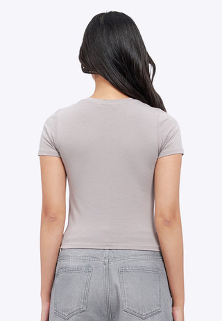 Short Sleeve Basic Fitted T-Shirt