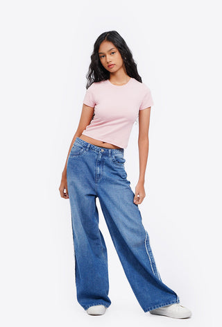 Basic Fitted Crop T-Shirt