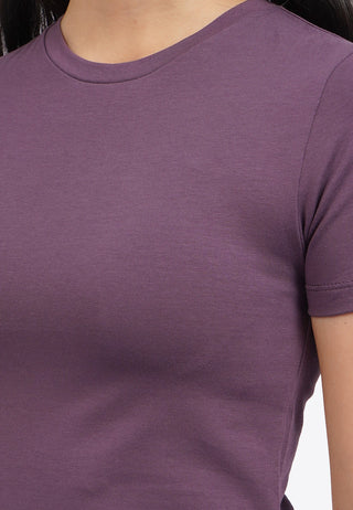 Short Sleeve Fitted Crop T-Shirt